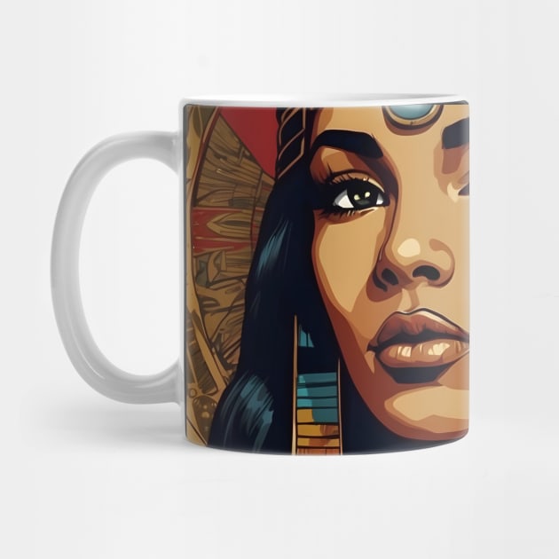 Black Cleopatra Egyptian Art by VivaLaRetro